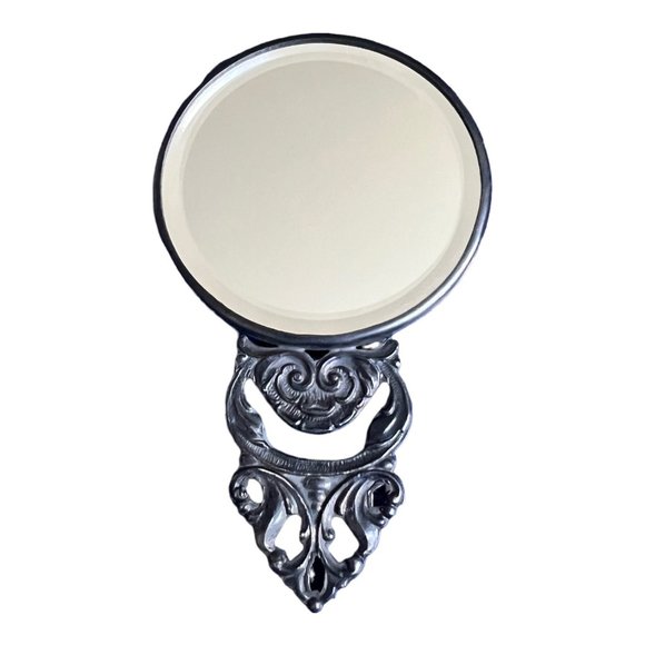 Vintage Hans Jensen Danish Denmark Ladies Pocket Mirror 4.25in X 2.5in - Picture 1 of 3